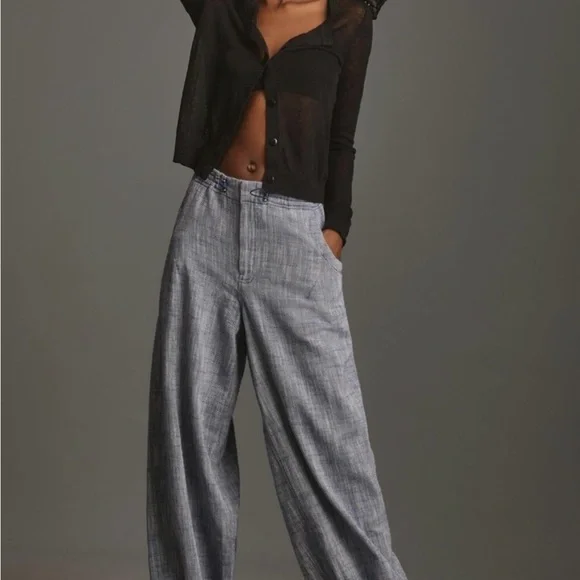 Anthropologie Wide Leg Women's Trousers - Picture 1 of 11
